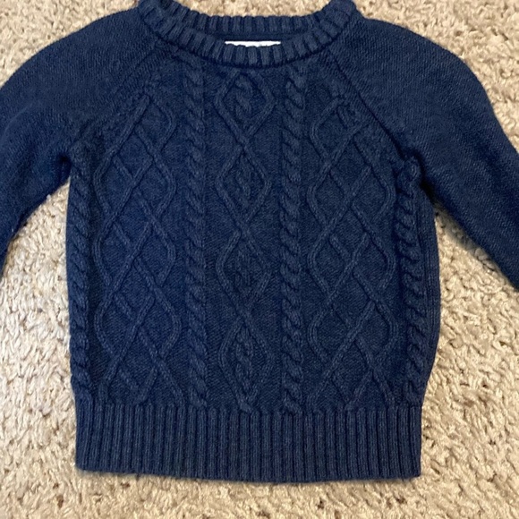 Old Navy Navy Blue Cable Knit Pullover Sweater - Picture 2 of 4